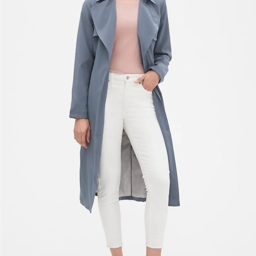 Banana Republic Lightweight Trench in sage green, XS, great condition. - Picture 1 of 16